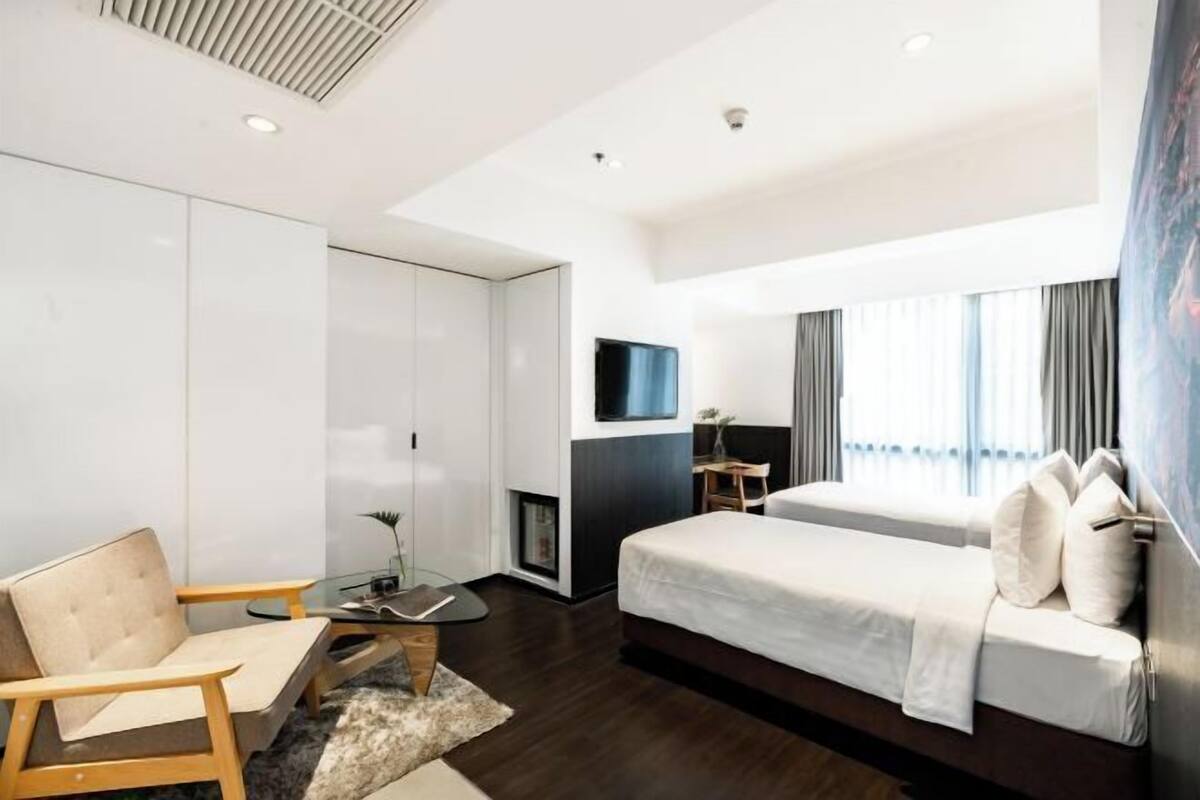 In-room safe, desk, laptop workspace, blackout curtains