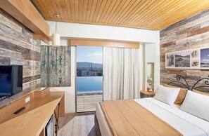 华丽套房, 海景 | 高档床上用品、迷你吧、客房内保险箱、隔音