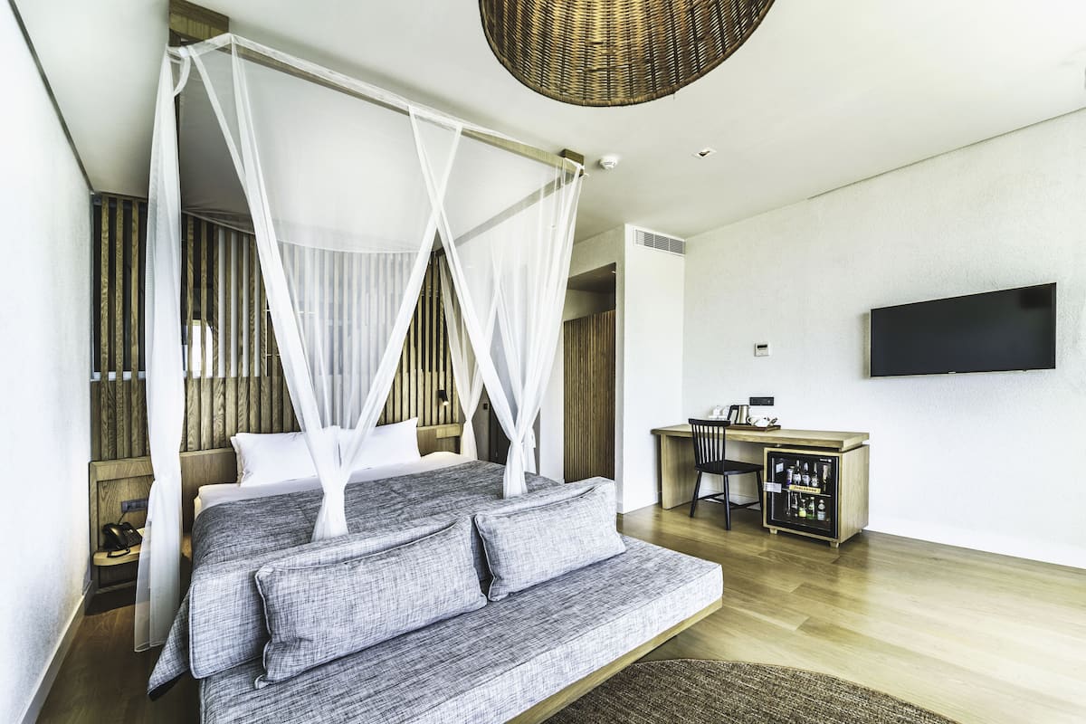 4 slaapkamers, luxe beddengoed, een minibar, een kluis op de kamer