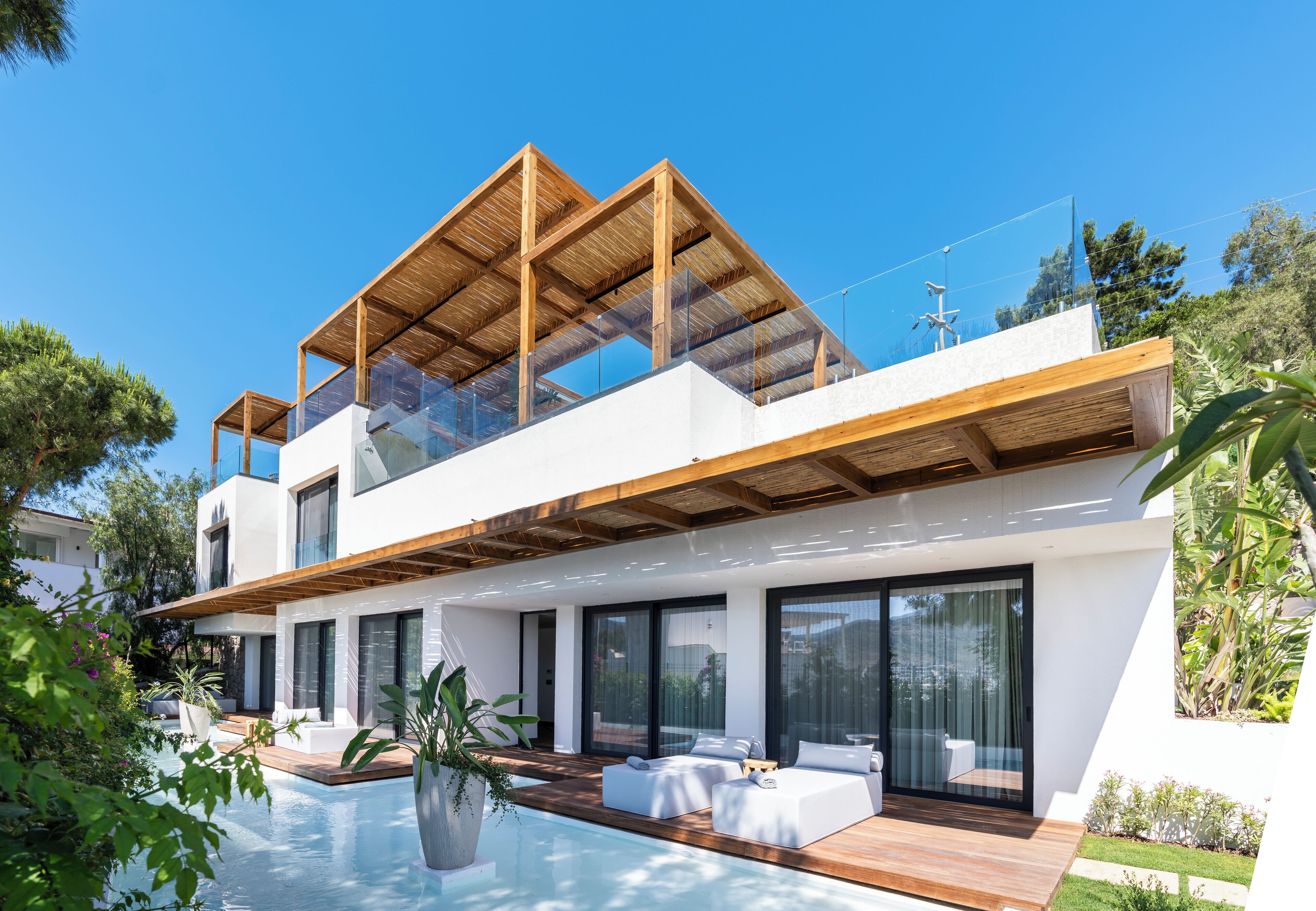 Villa de lujo, 4 habitaciones, alberca privada | Ropa de cama de alta calidad y minibar 