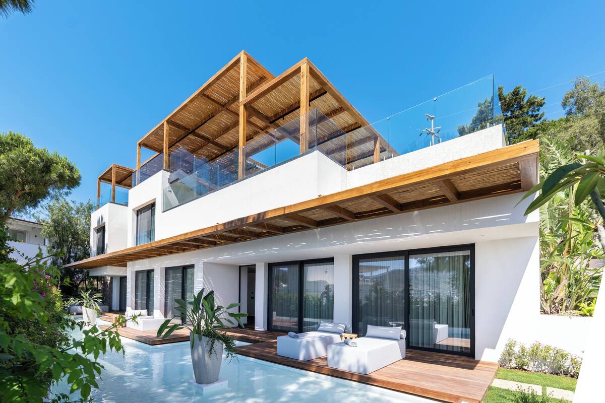 4 habitaciones, ropa de cama de alta calidad y minibar