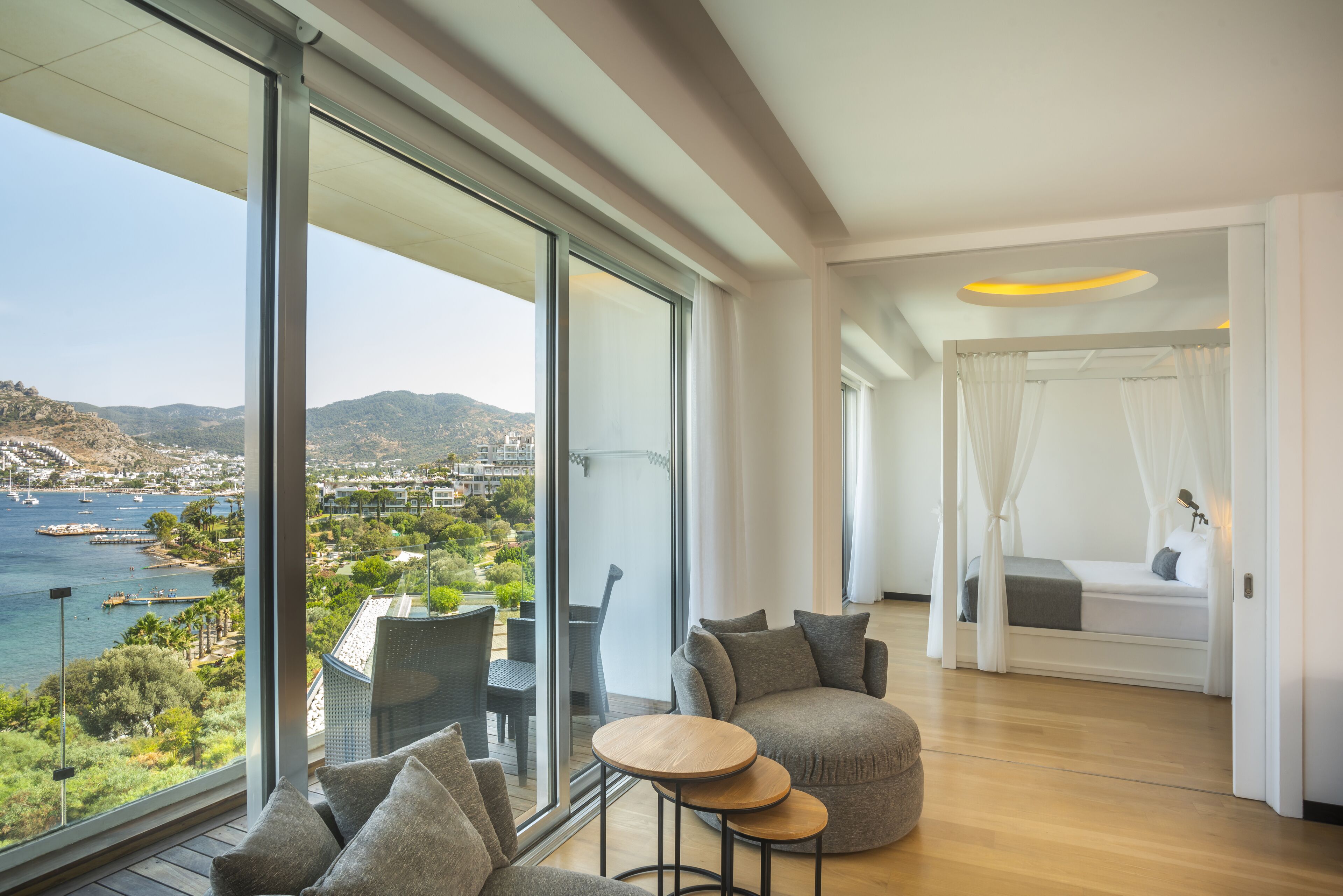 grand suite, 1 king bed, sea view | 4 bedrooms, premium bedding, minibar, in-room safe