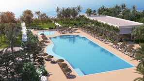 Indoor pool, 8 outdoor pools, open 8:00 AM to 6:00 PM, pool umbrellas - FashionTV Luxe Resort (Kemer)