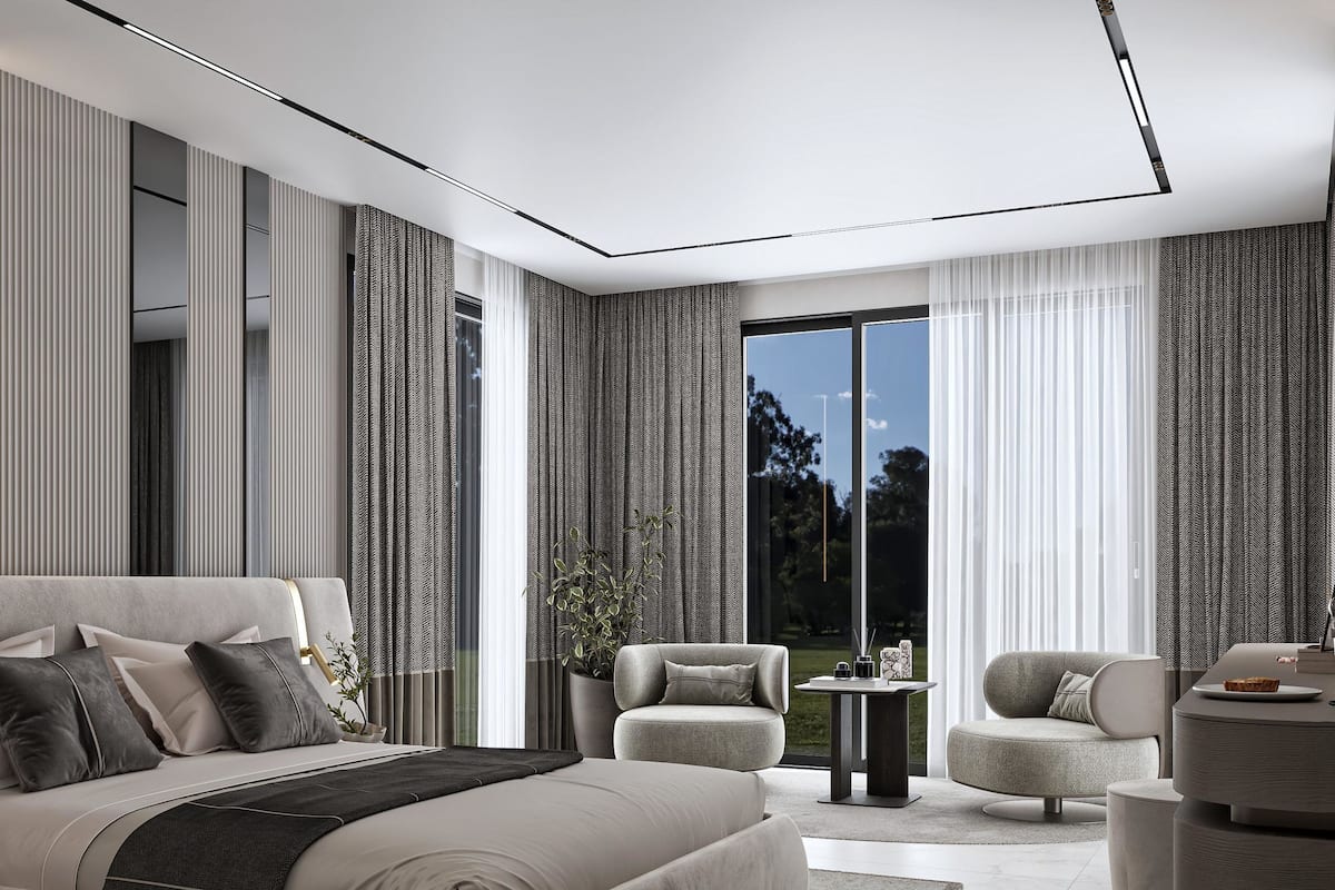 Family Garden Suite, 3 Bedroom | Minibar med vissa gratis produkter och värdeförvaringsskåp på rummet