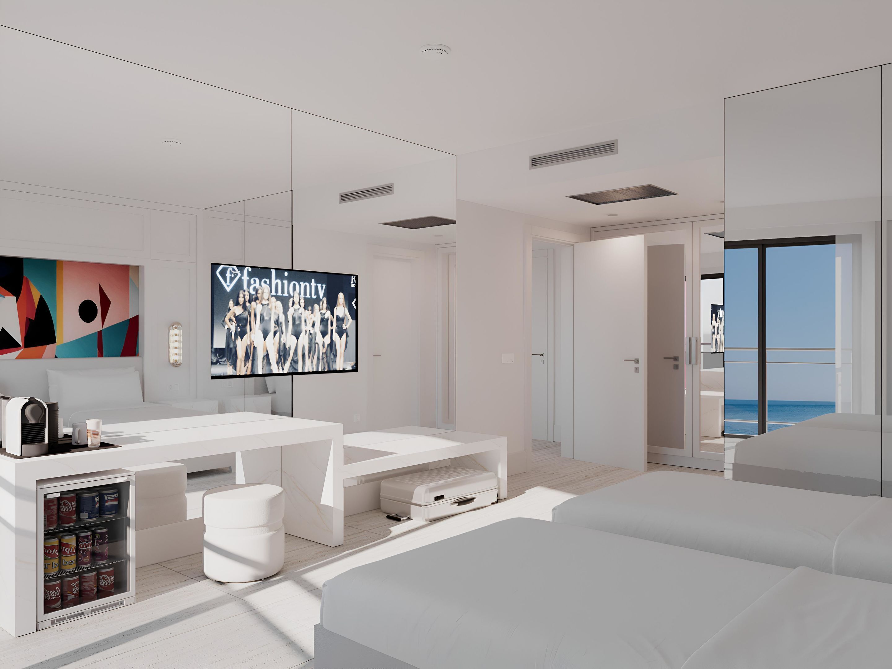 Executive Suite | Minibar med vissa gratis produkter och värdeförvaringsskåp på rummet