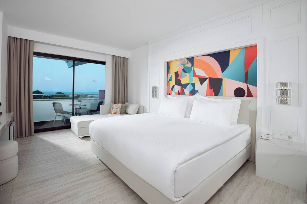 Pearl Room Sea View | Literie de qualité, minibar contenant certains articles gratuits