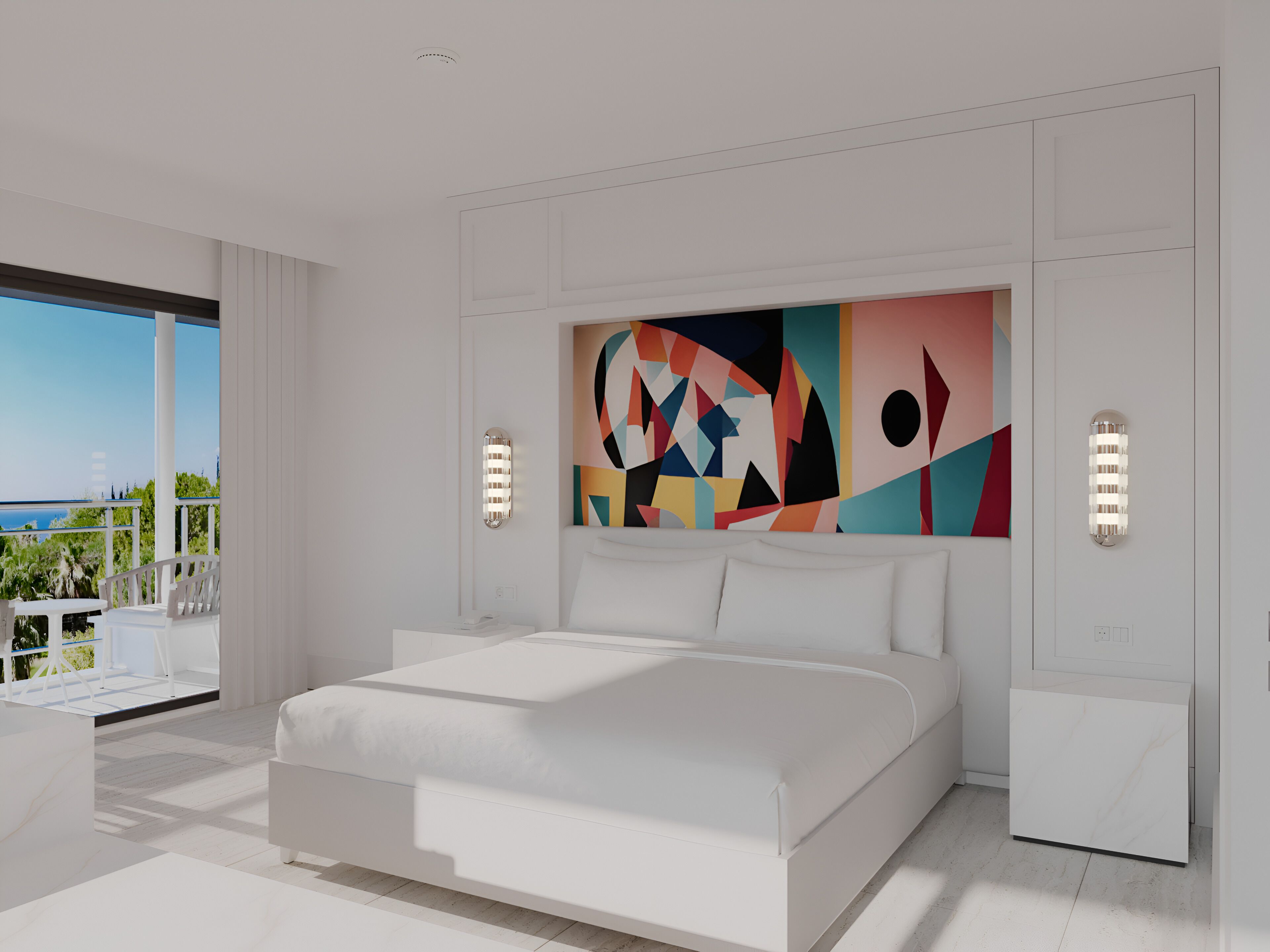 Pearl Corner Room | Premium bedding, free minibar items, in-room safe, desk