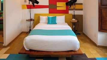 Habitación doble de diseñador | Ropa de cama de alta calidad y edredón
