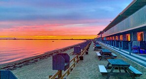 Beachfront One Room Efficiency (2 double beds) | Balcony view - Top Mast Resort (North Truro)