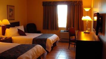 Desk, soundproofing, free cots/infant beds, free rollaway beds