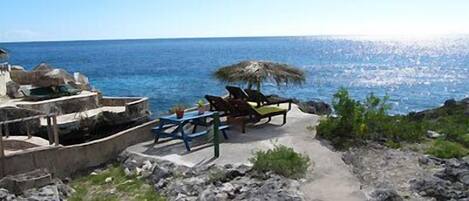 Plage, serviettes de plage, plongée sous-marine