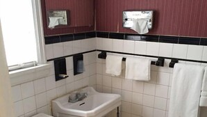 Standard Room, 1 Queen Bed | Bathroom | Shower - Tompkin's Motel (Albany)