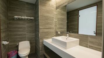 Family Room, Balcony | Bathroom | Shower, free toiletries, hair dryer, slippers