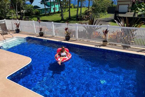 Outdoor pool, open 7:00 AM to 10:00 PM, sun loungers