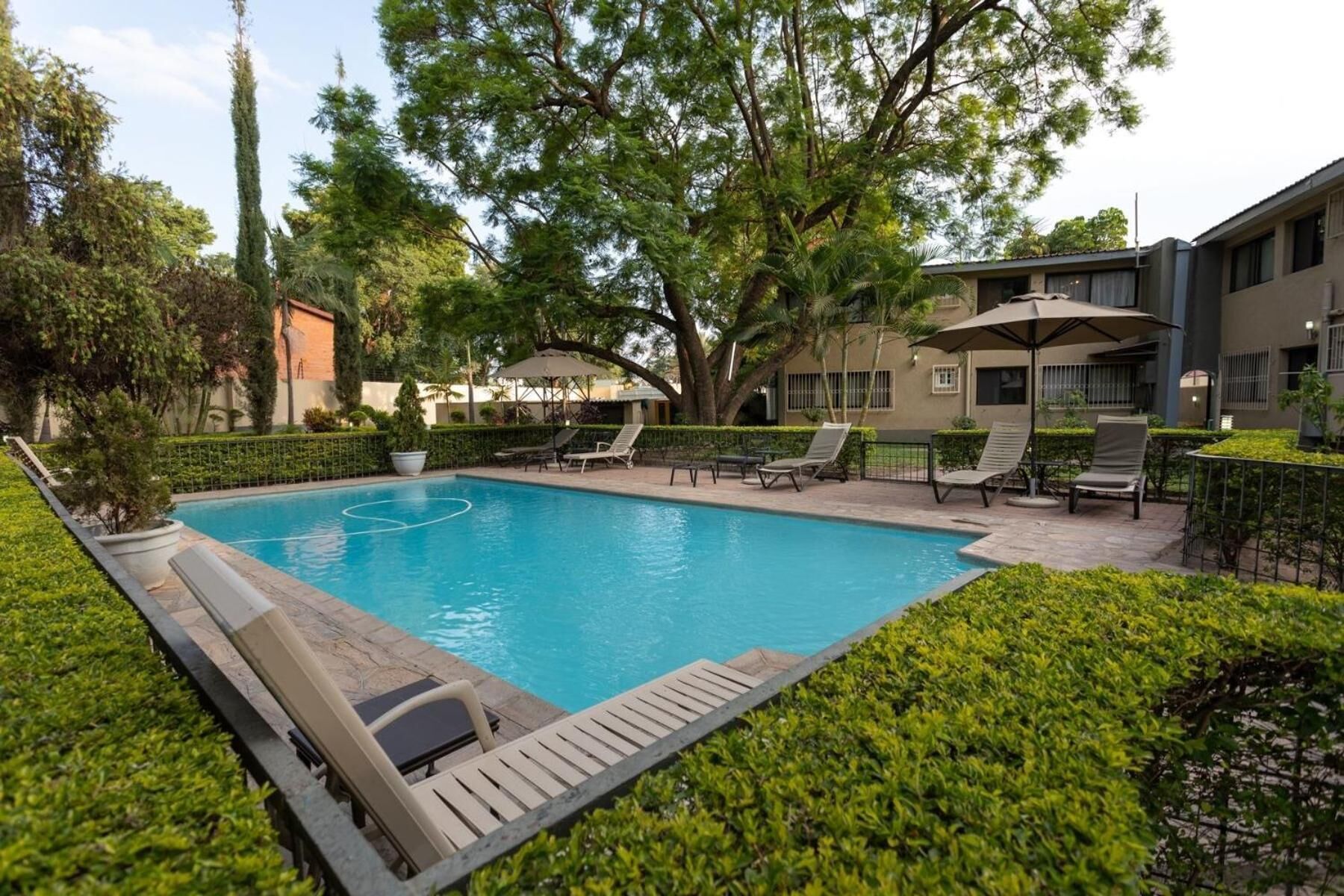 حمّام سباحة خارجي، مقاعد للتشمس