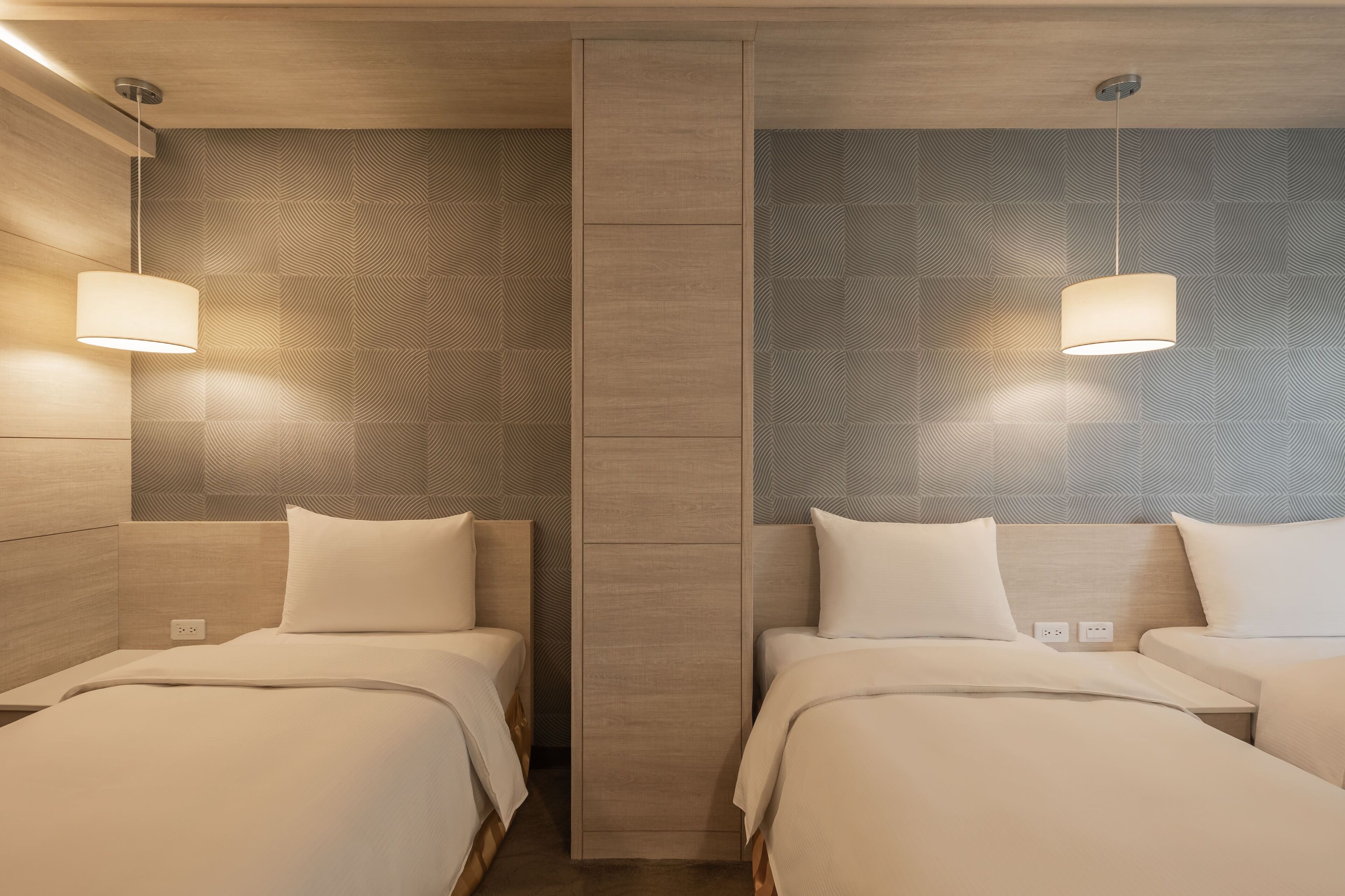 elite quadruple room | 1 bedroom, down duvets, desk, blackout curtains