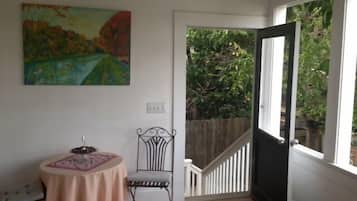 Main Street Bungalow | Living area | Flat-screen TV, DVD player