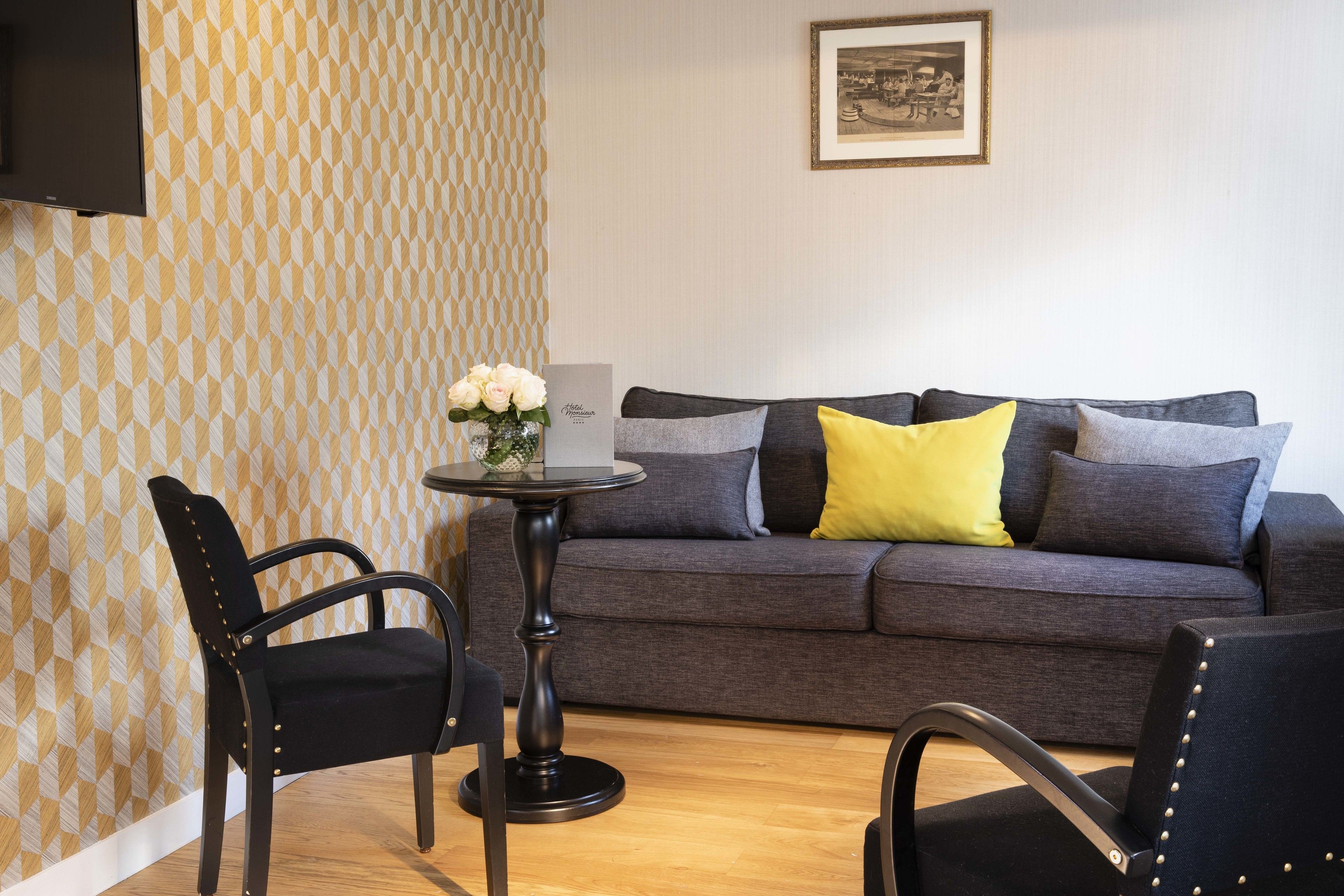 family suite | living area | 43-inch lcd tv with digital channels, tv