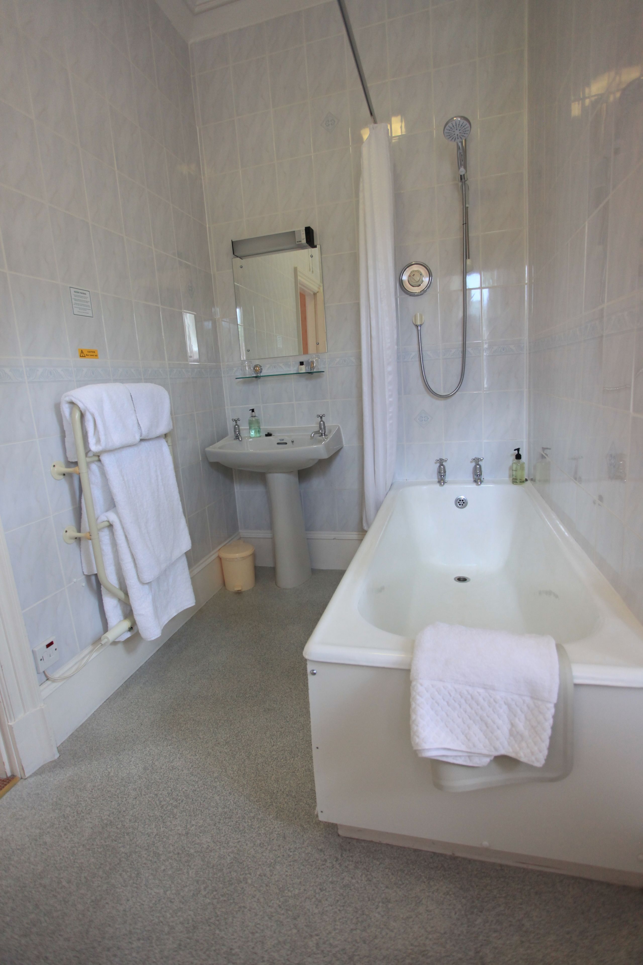 free toiletries, hair dryer, towels, soap