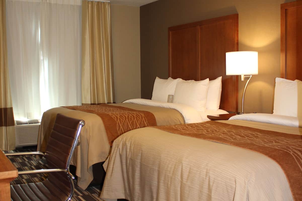 standard room, 2 queen beds | premium bedding, pillow-top beds, desk, iron/ironing board