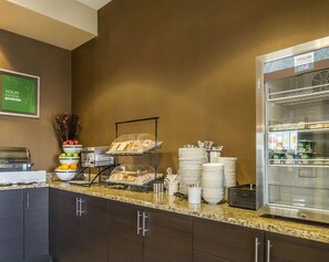 Free daily buffet breakfast