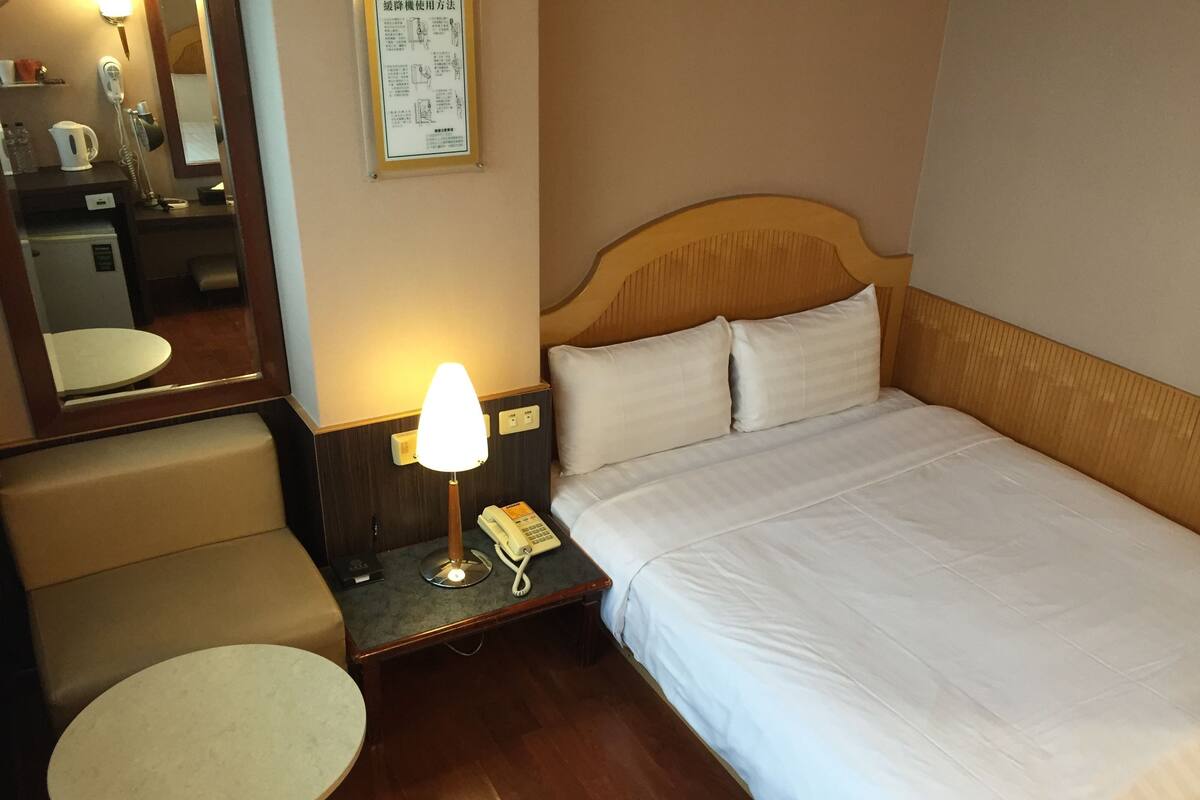Desk, soundproofing, iron/ironing board (on request), WiFi (free)