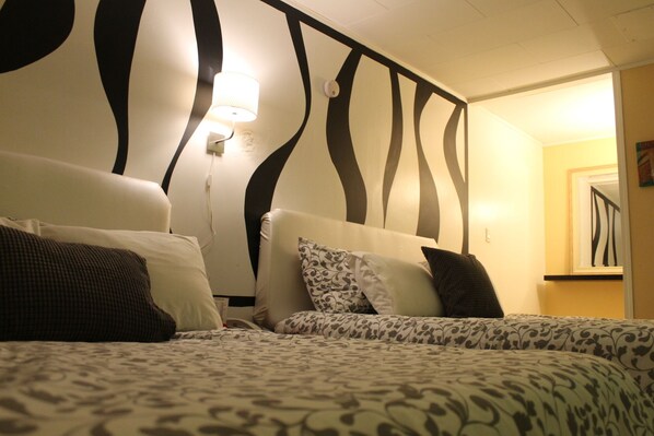 Room, 2 Double Beds | Desk, iron/ironing board, free WiFi - Sage Hills Motel (Cache Creek)