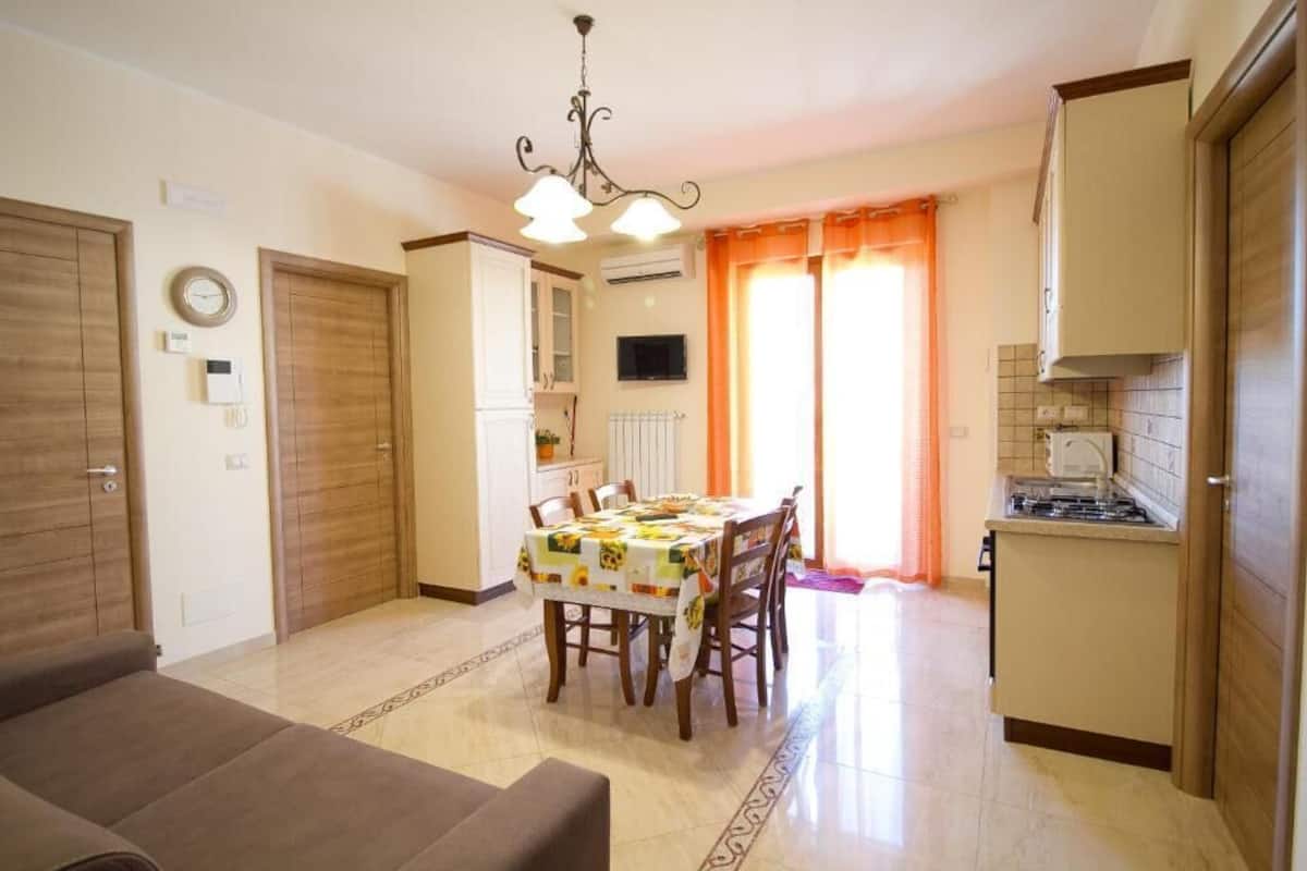 Panoramic Apartment, 2 Bedrooms, Sea View | 1 bedroom, premium bedding, down duvets, desk