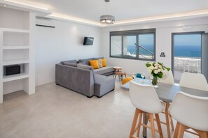 Superior Suite, 1 Bedroom | Living area - Belle Etoile Villas (Santorini)