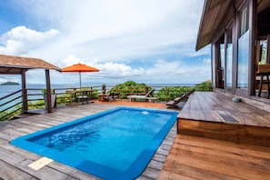 Grand Deluxe Pool Villa | Living area | 32-inch plasma TV with cable channels, TV