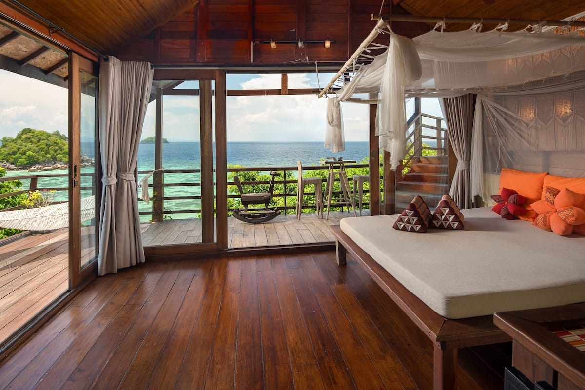 grand deluxe pool villa | living area | 32-inch plasma tv with cable channels, tv