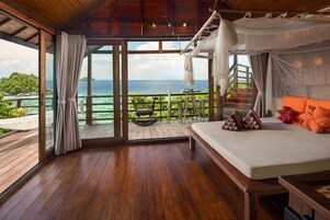 Grand Deluxe Pool Villa | Living area | 32-inch plasma TV with cable channels, TV