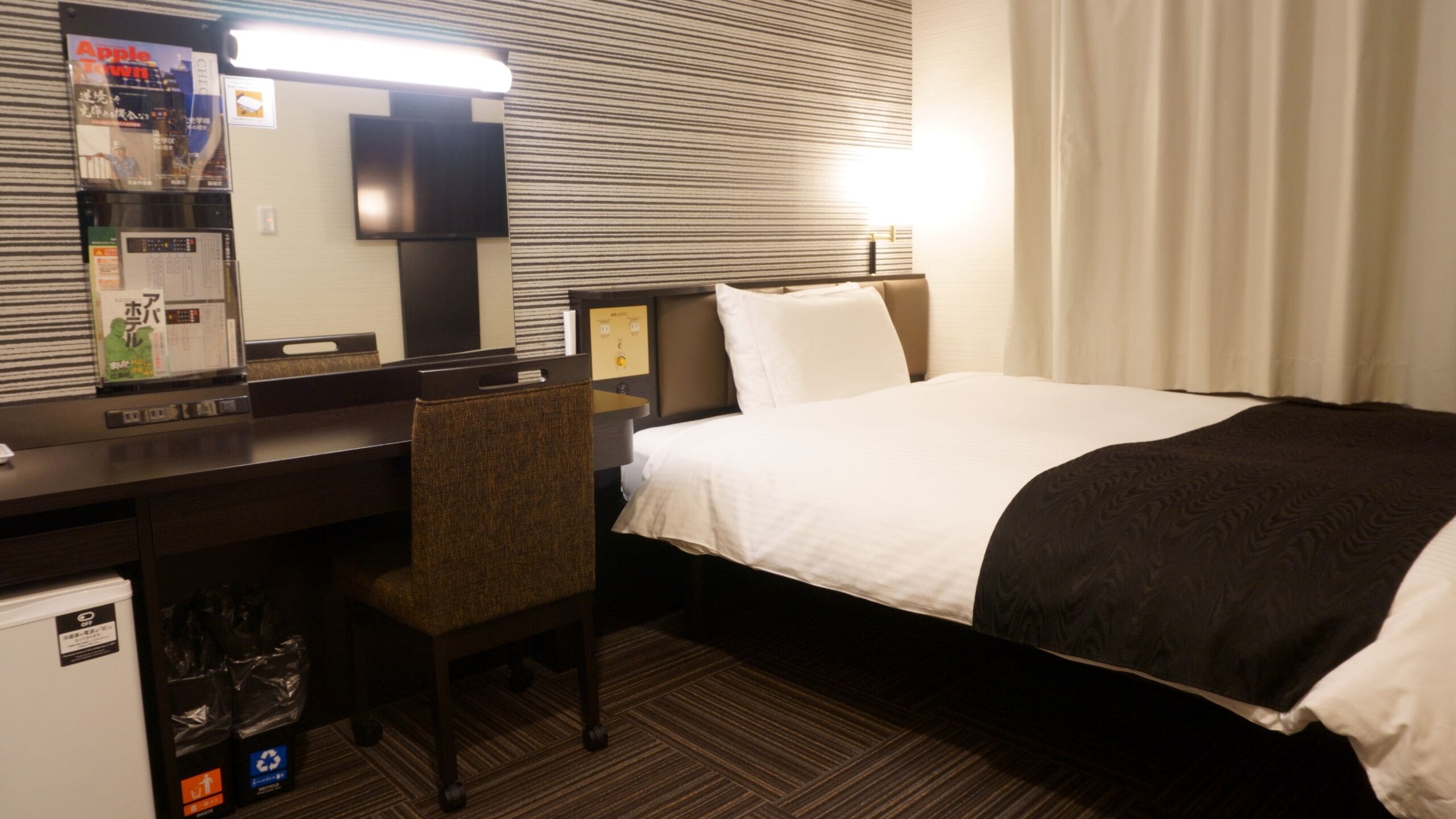 1 bedroom, down duvets, desk, laptop workspace