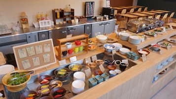 Daily buffet breakfast for a fee