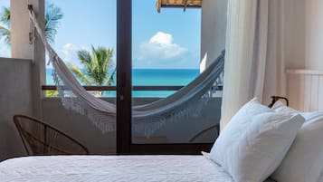 Deluxe Double Room, Sea View | Premium bedding, pillow-top beds, minibar, in-room safe