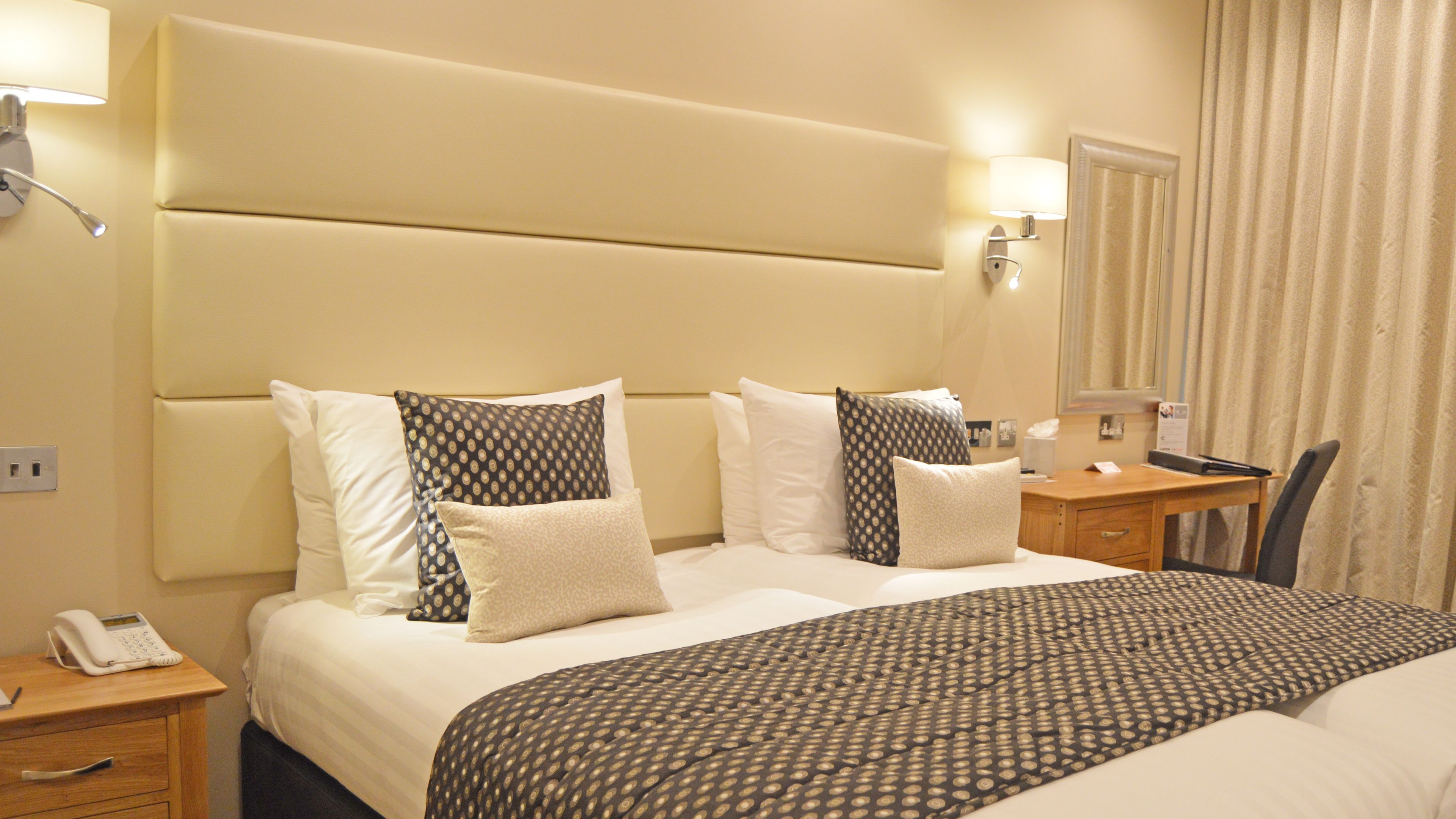 1 bedroom, desk, soundproofing, iron/ironing board