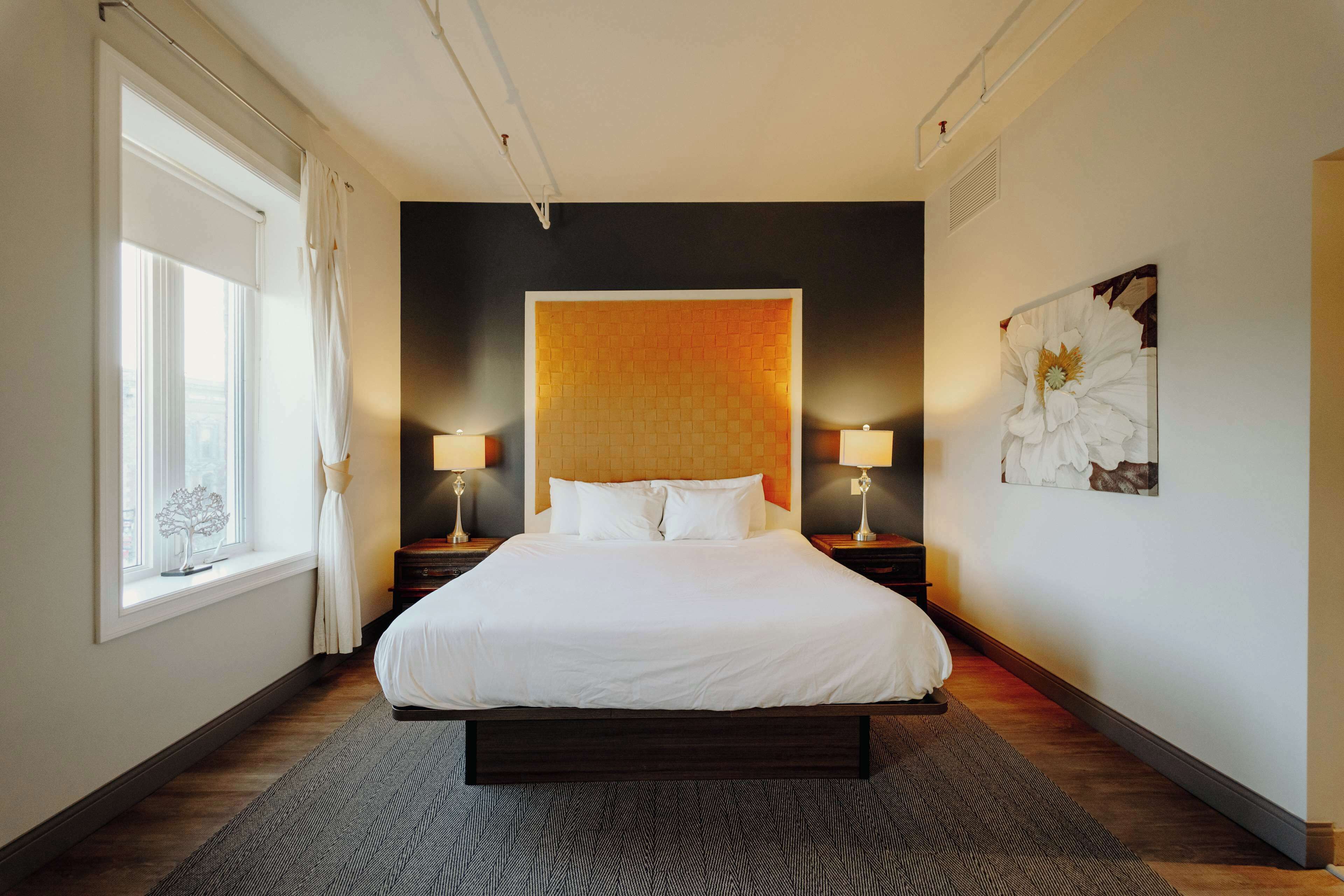 individually decorated, individually furnished, iron/ironing board