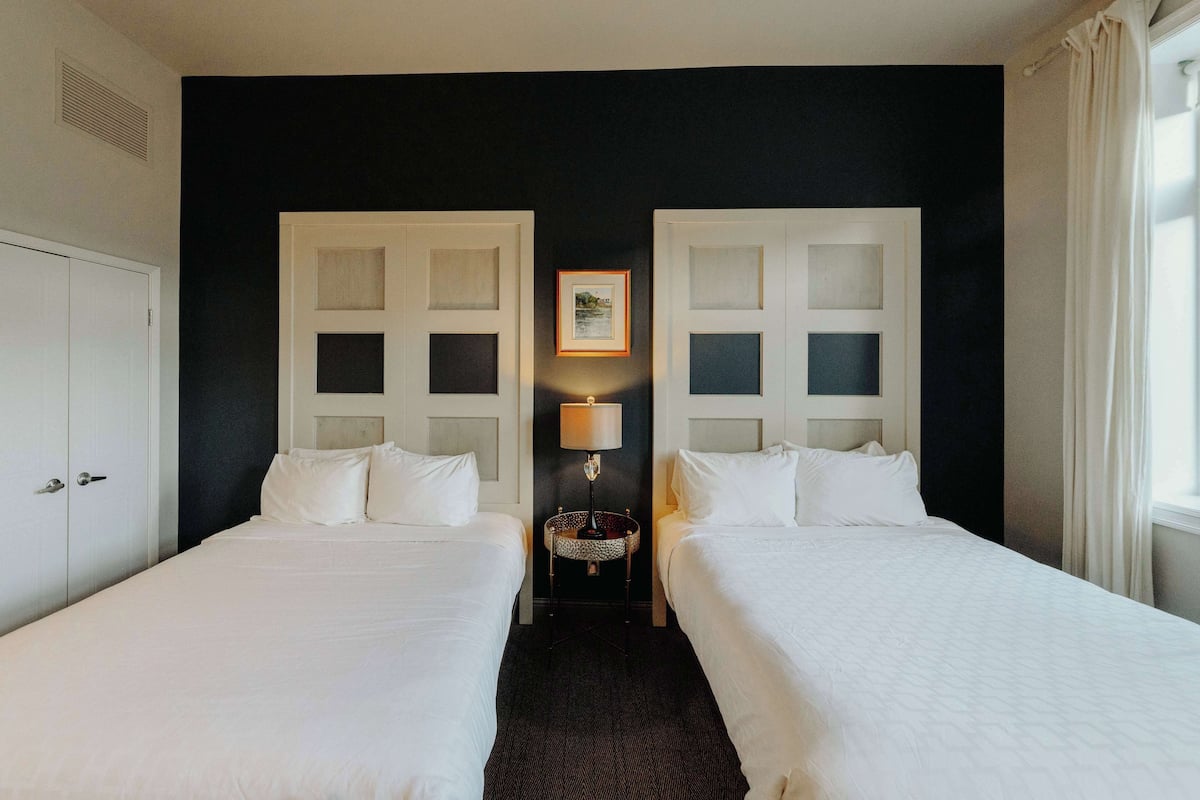 standard room, 2 queen beds, refrigerator, city view (no elevator access) | individually decorated, individually furnished, iron/ironing board