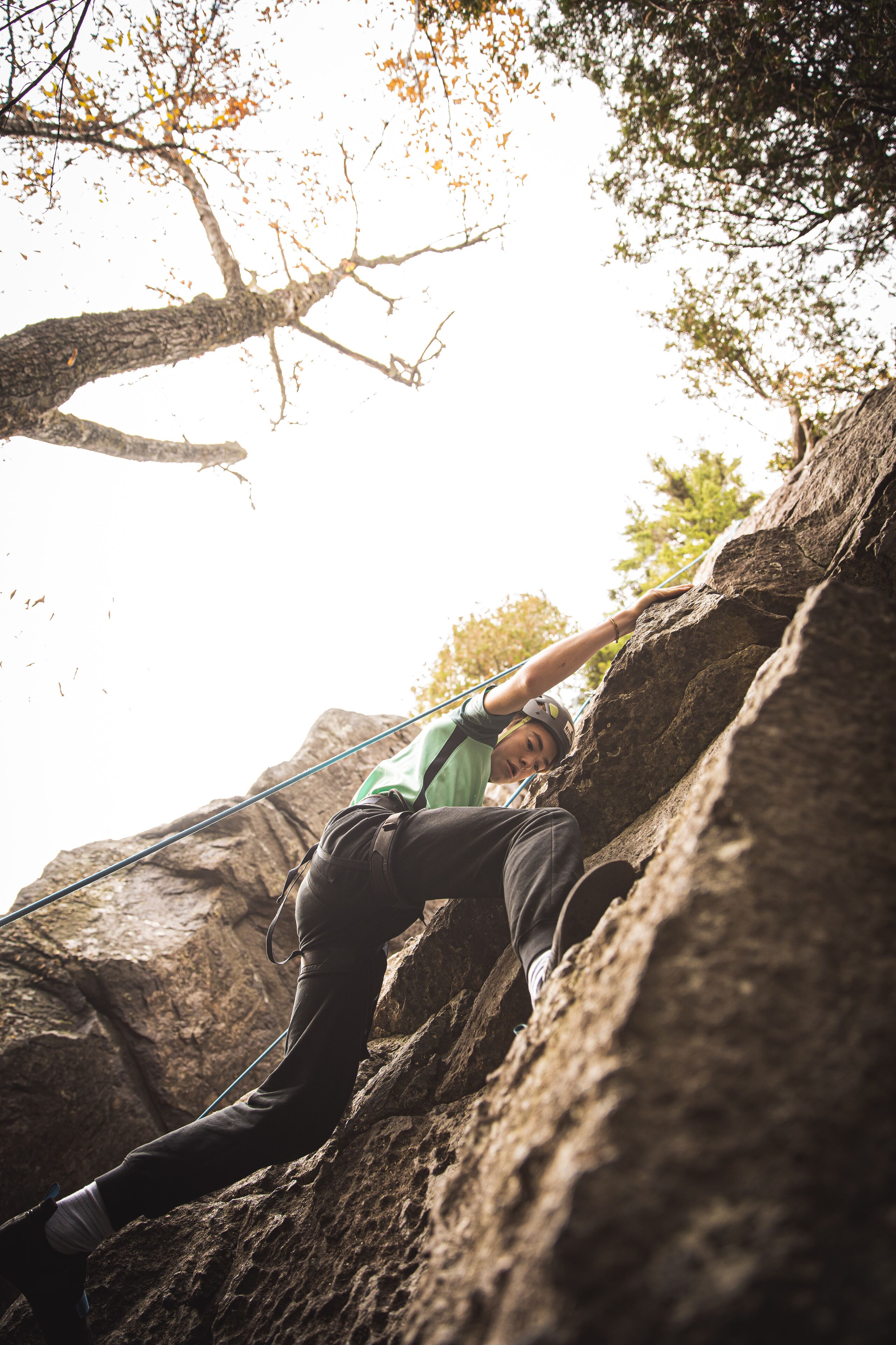 outdoor rock climbing
