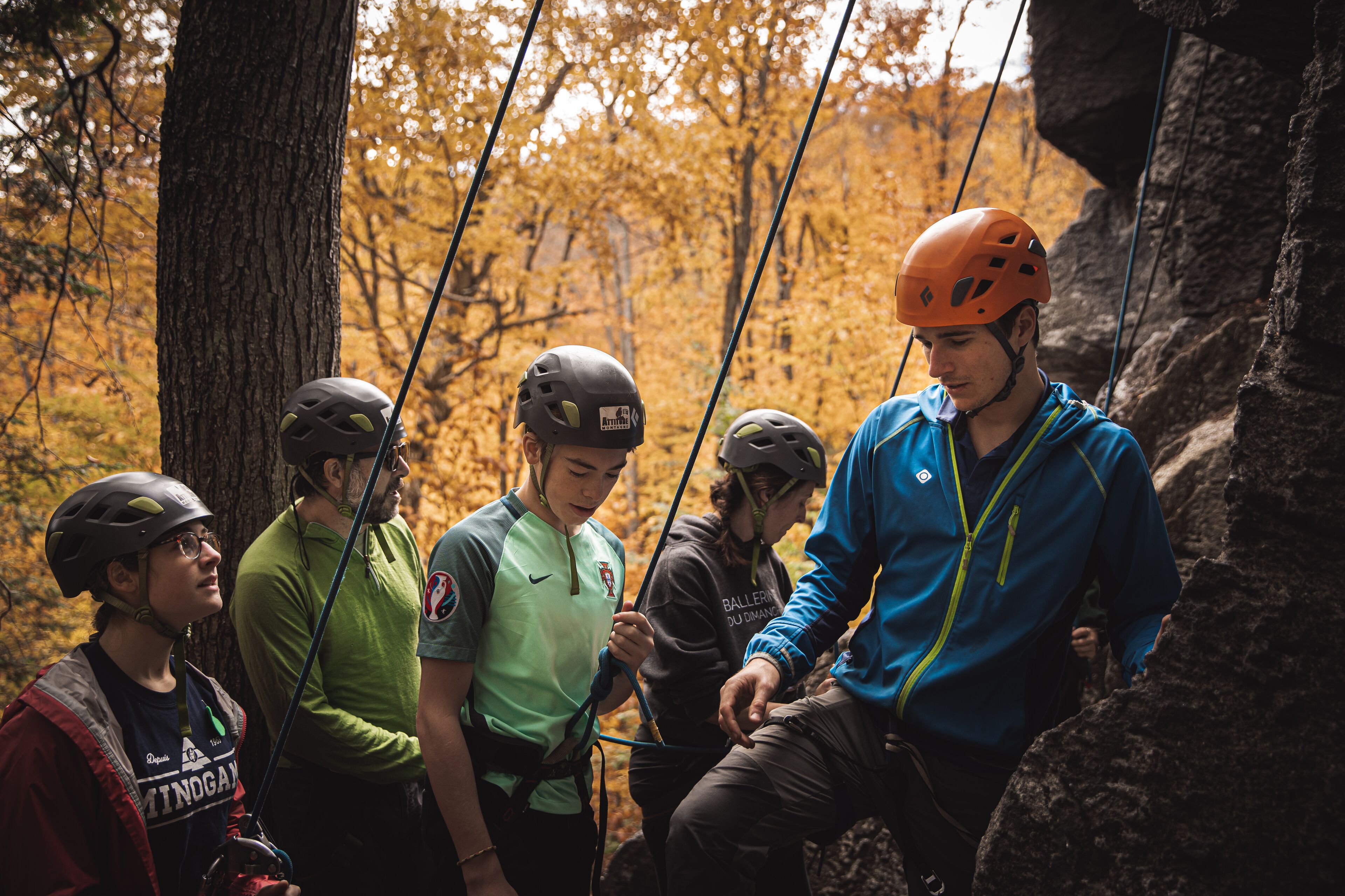 outdoor rock climbing
