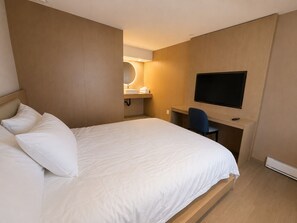 Habitació Deluxe, 1 llit de matrimoni, no fumadors (in room) | Escriptori, planxa i posts de planxar, wifi gratuïta i roba de llit 