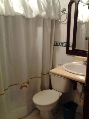 Doppelzimmer | Badezimmer | Dusche, Handtücher