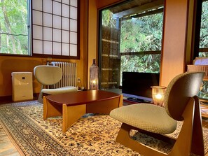 Japanese Style Luxury Room with Open-Air Bath | Down duvets, bed sheets - Musashino Bekkan (Hakone)