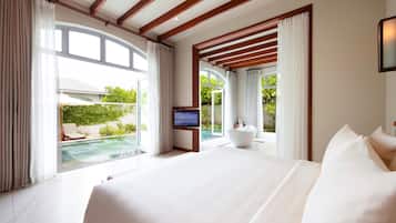 Villa, Poolblick | 1 Schlafzimmer, hochwertige Bettwaren, Minibar, Zimmersafe