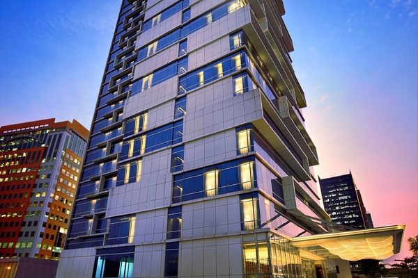 Front of property – evening/night