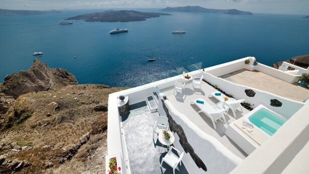 Terrace/patio - Fira Deep Blue Suite (Santorini)