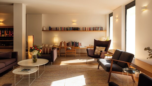 Sala de estar en el lobby