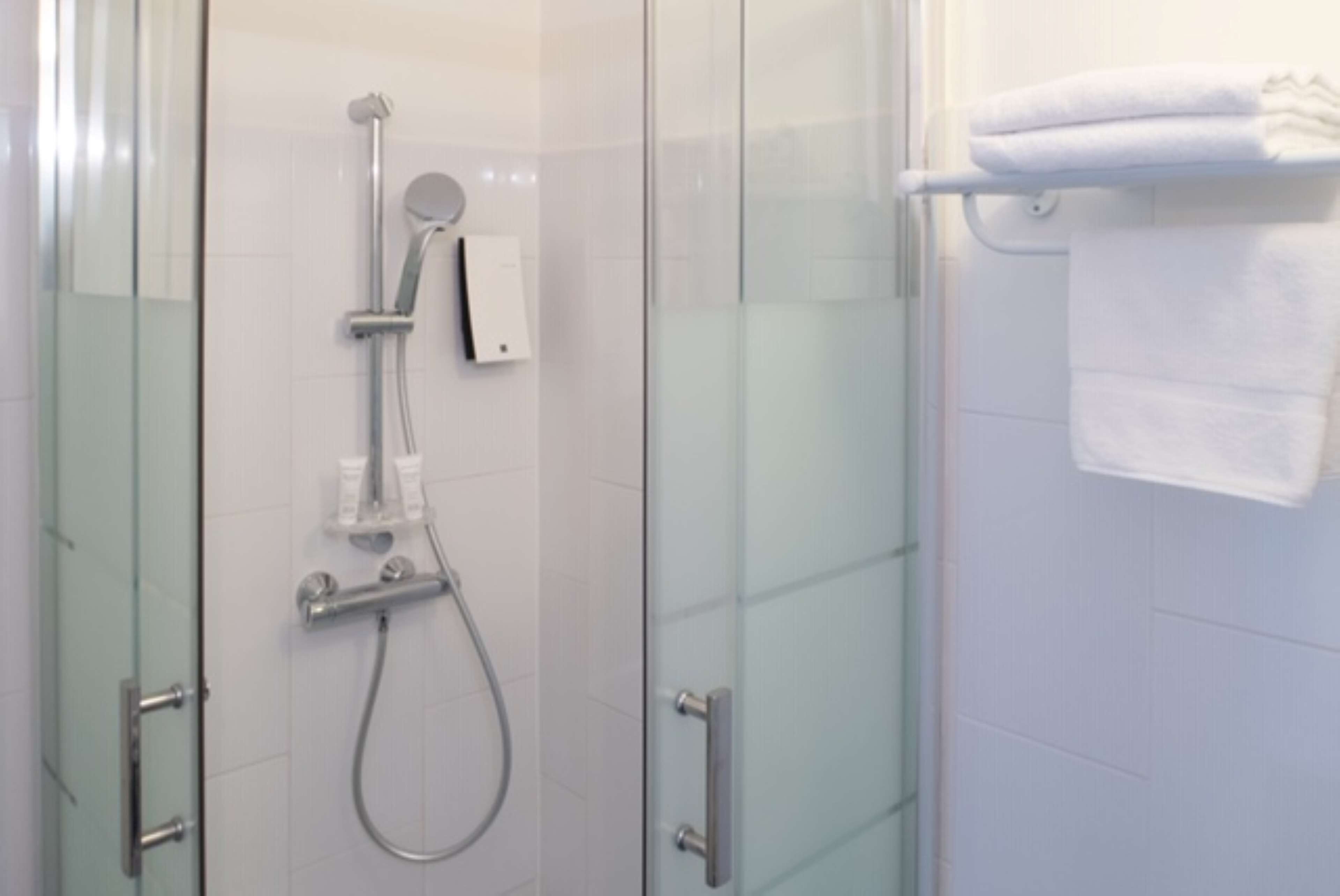 superior room, 1 queen bed, balcony, park view | bathroom | shower, free toiletries, hair dryer, towels