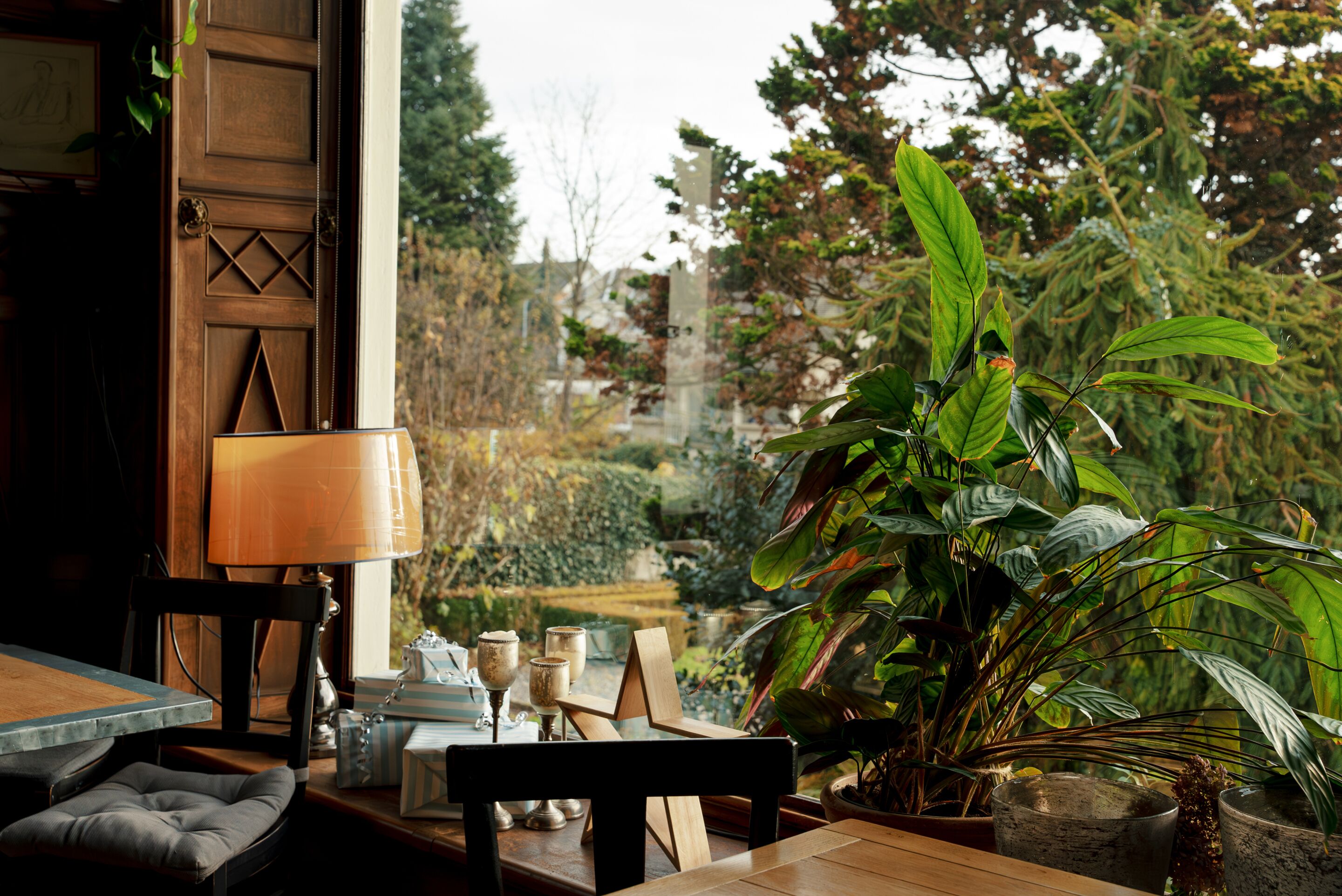 lunch and dinner served, international cuisine