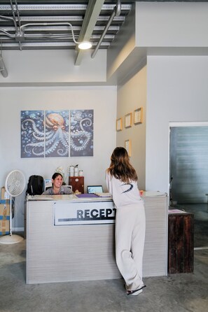 Reception - Sandbar Beachfront Hotel & Hostel (San Pedro)